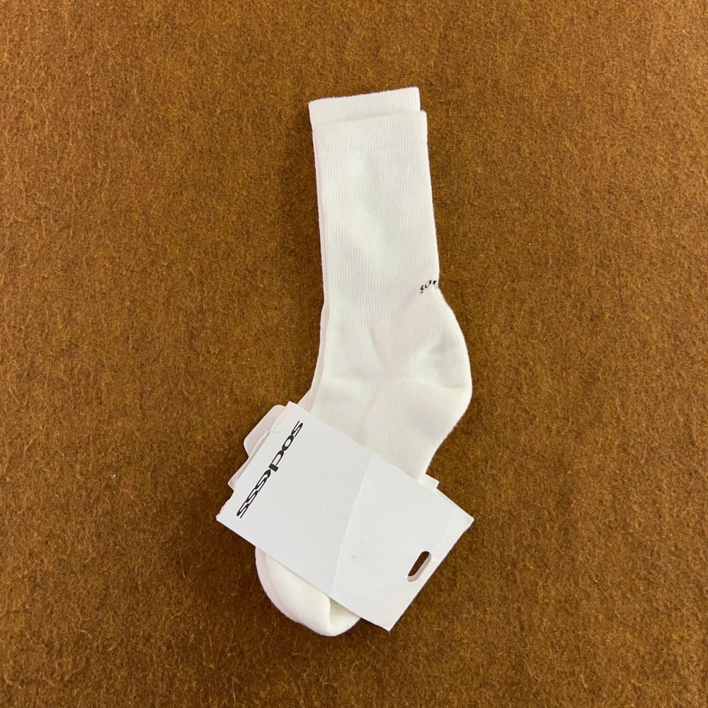 SOCKSSS Unisex One Size Snow White Original Organic Cotton Crew Socks NWT